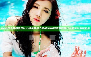 688开头的股票是什么板块的 深入解析688股票背后的行业趋势与市场机会